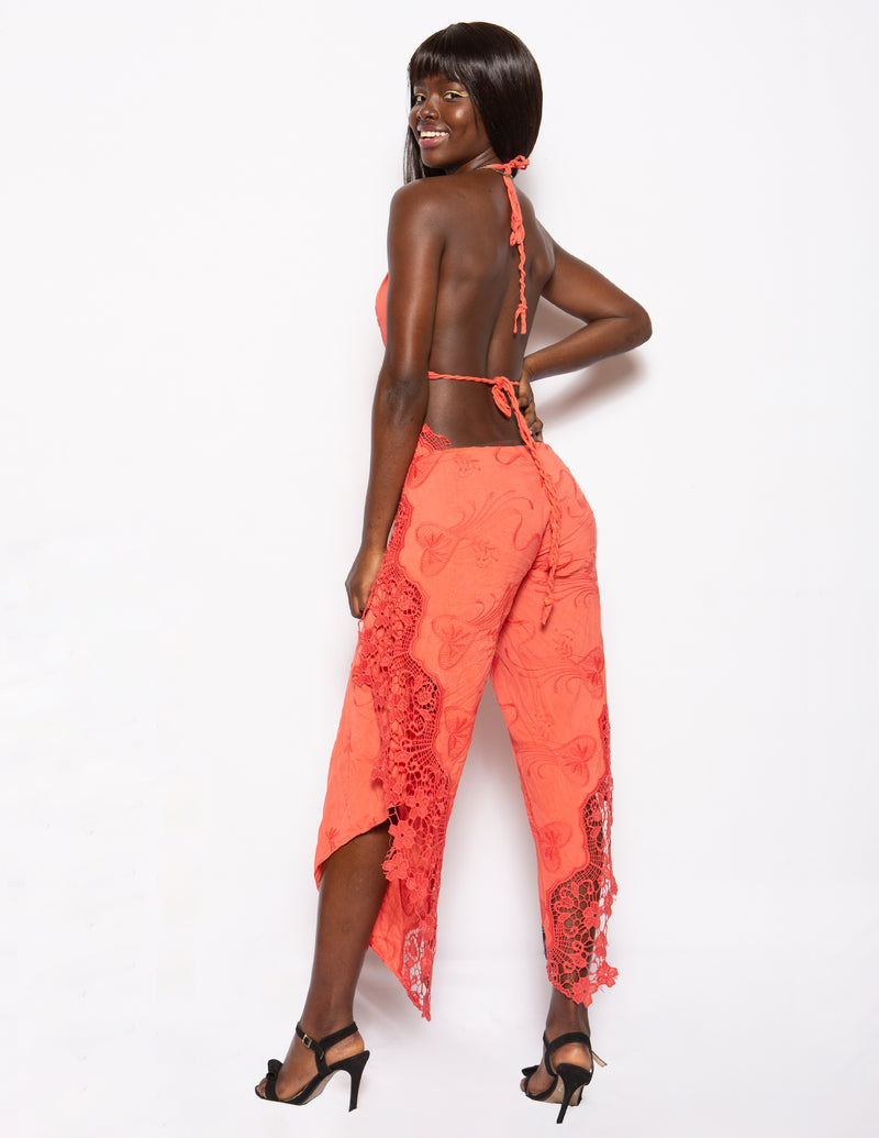 Flamenco Transformable Dress Coral (Petite Size)