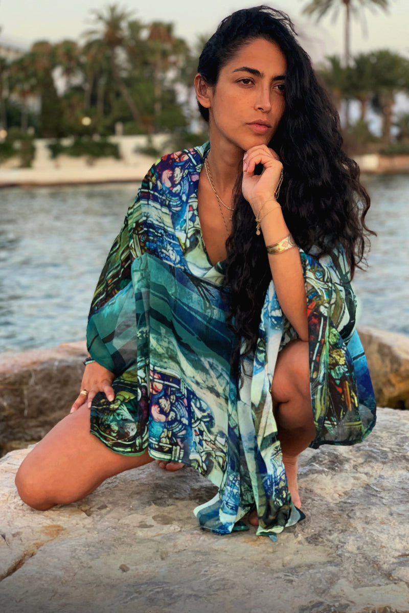 Blending in Nature Transformable Dress - One of A Kind